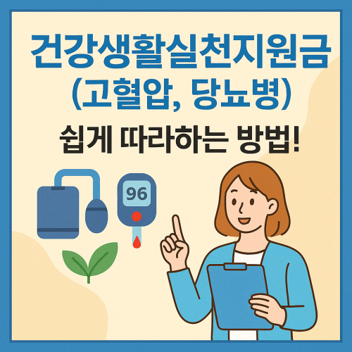 건강생활실천지원금(고혈압, 당뇨병) 신청방법