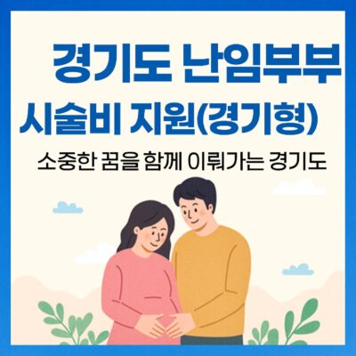 경기도 난임부부 시술비 지원(경기형) 사업 알아보기