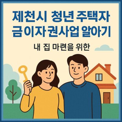 제천시 청년 주택자금 이자 지원사업 알아보기
