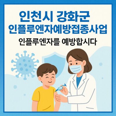 인천시 강화군 인플루엔자예방접종사업 알아보기