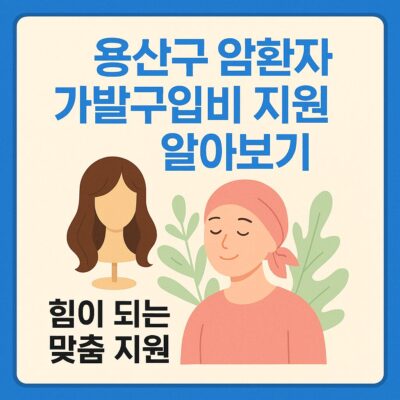 용산구 암환자 가발구입비 지원 알아보기