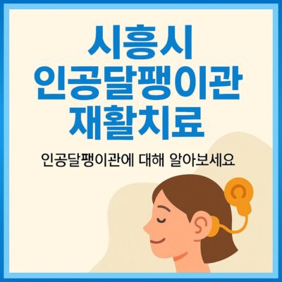 시흥시 인공달팽이관재활치료 알아보기