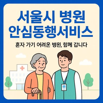 서울시 병원 안심동행서비스 알아보기