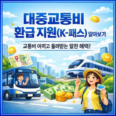 대중교통비 환급 지원(K-패스) 알아보기