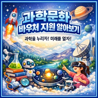 과학문화 바우처 지원 알아보기
