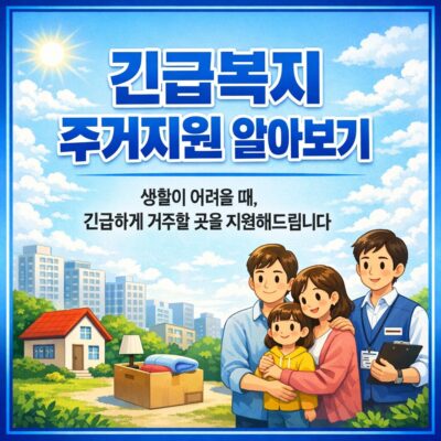긴급복지 주거지원 알아보기