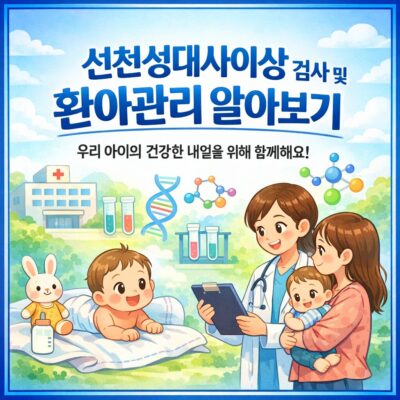 선천성대사이상 검사 및 환아관리 알아보기