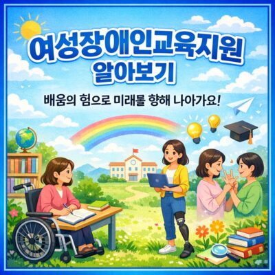 여성장애인교육지원 알아보기