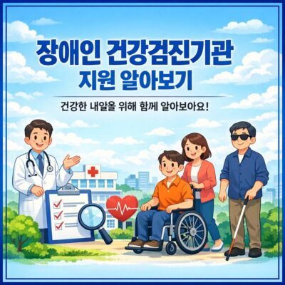 장애인 건강검진기관 지원 알아보기