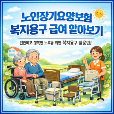 노인장기요양보험 복지용구 급여 알아보기