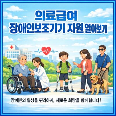 의료급여 장애인보조기기 지원 알아보기