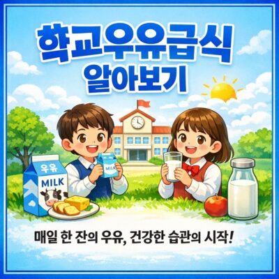 학교우유급식 알아보기