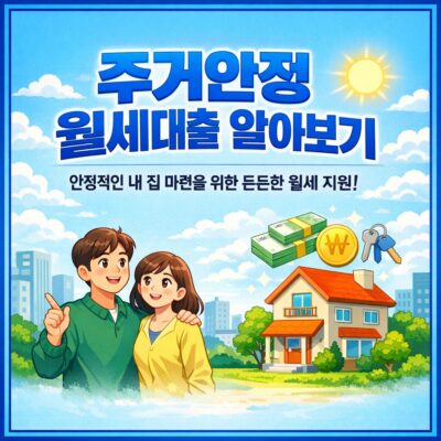 주거안정 월세대출 알아보기