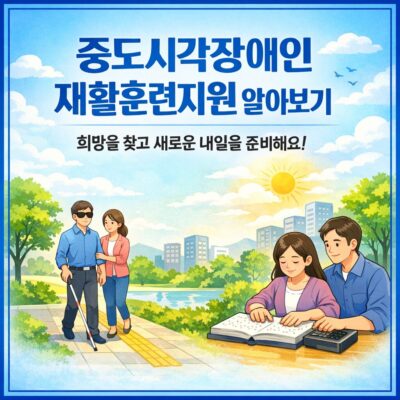 중도시각장애인재활훈련지원 알아보기