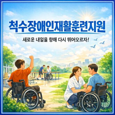 척수장애인재활훈련지원 알아보기