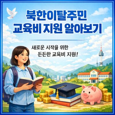 (북한이탈주민)교육비 지원 알아보기
