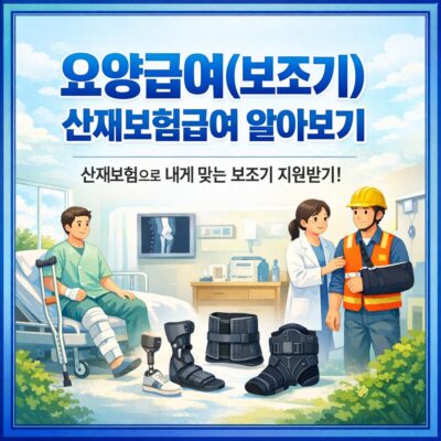 요양급여(보조기)-산재보험급여 알아보기