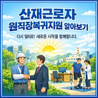 산재근로자원직장복귀지원 알아보기