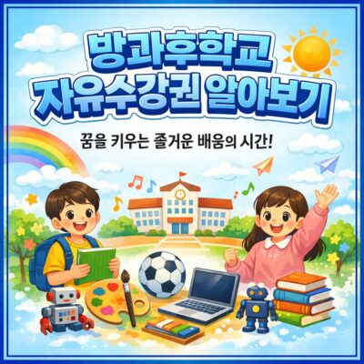 방과후학교 자유수강권 알아보기