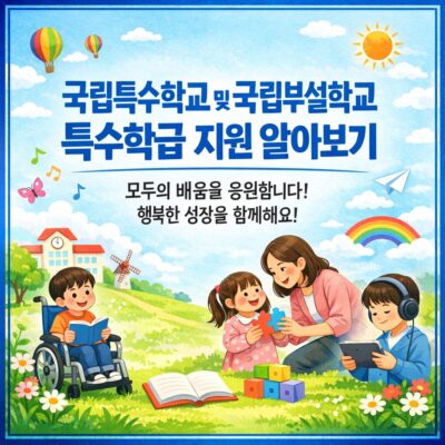 국립특수학교 및 국립부설학교 특수학급 지원 알아보기