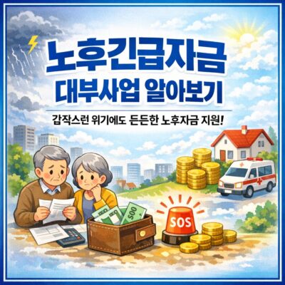 노후긴급자금 대부사업 알아보기