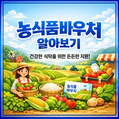 농식품바우처 알아보기