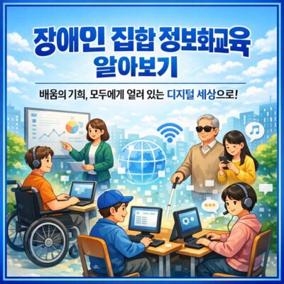 장애인 집합 정보화교육 알아보기