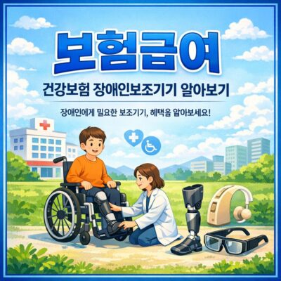 보험급여(건강보험 장애인보조기기) 알아보기