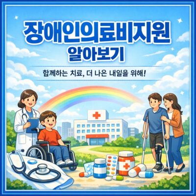 장애인의료비지원 알아보기