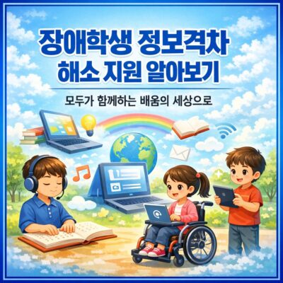 장애학생 정보격차 해소 지원 알아보기