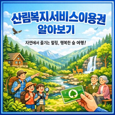 산림복지서비스이용권 알아보기
