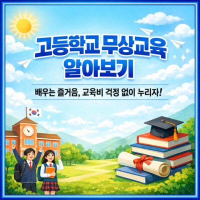 고등학교 무상교육 알아보기
