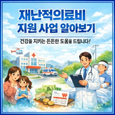 재난적의료비 지원 사업 알아보기
