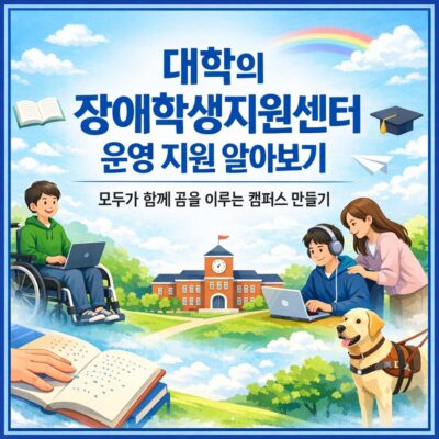 대학의 장애학생지원센터 운영 지원 알아보기