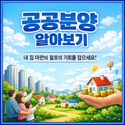 공공분양 알아보기