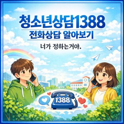청소년상담1388 전화상담 알아보기