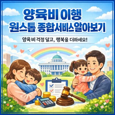 양육비 이행 원스톱 종합서비스 알아보기