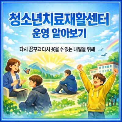 청소년치료재활센터 운영 알아보기