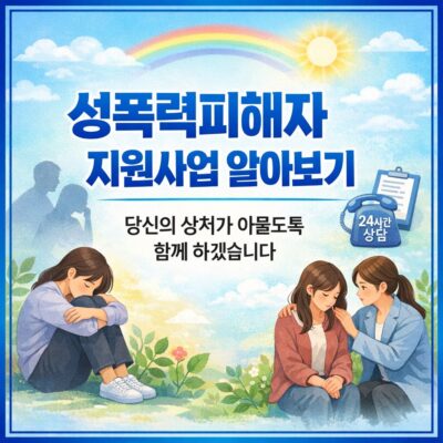 성폭력피해자 지원사업 알아보기