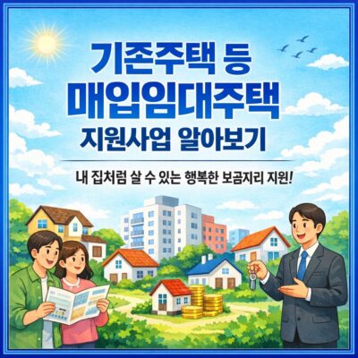 기존주택등 매입임대주택 지원사업 알아보기