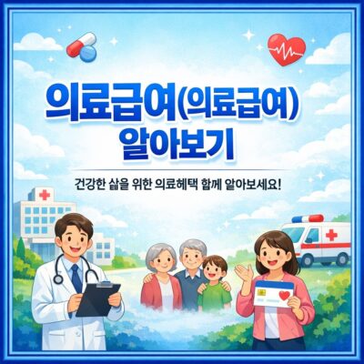 의료급여(의료급여) 알아보기