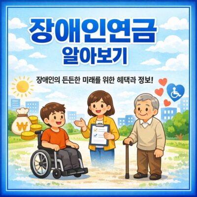 장애인연금 알아보기